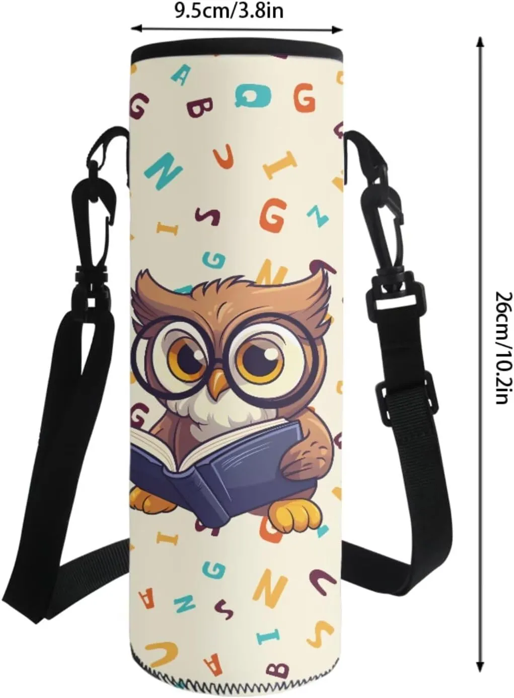 Owl Print Backpack with Lunch Box, Flower Printed Elementary School Bookbags Sets, 4 In 1 School Backpack Sets for Teens Kids, Back to School Daycare Bags Satchel