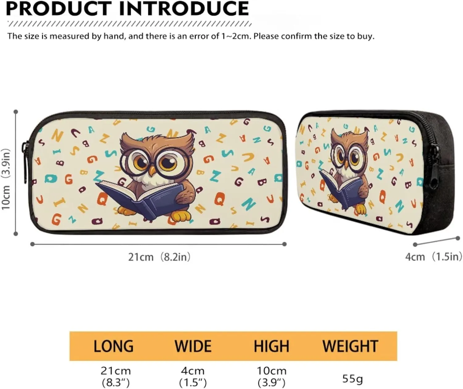 Owl Print Backpack with Lunch Box, Flower Printed Elementary School Bookbags Sets, 4 In 1 School Backpack Sets for Teens Kids, Back to School Daycare Bags Satchel