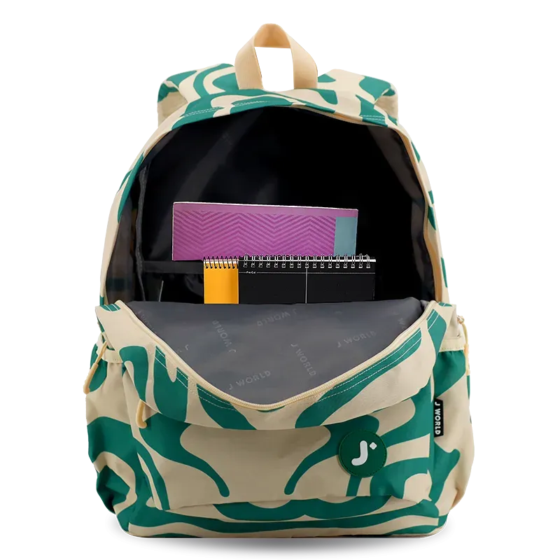 Oz Daypack Backpack in Green Swirl