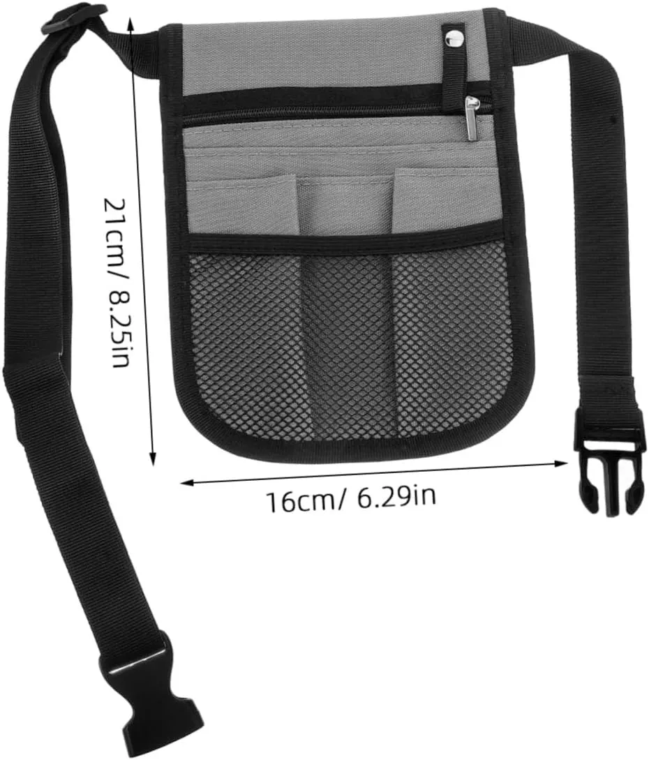 Pack Multifunctional Belt Bag Organizer Clinical Nurse Bags for Work Supplies Nurses Cargo Pockets Women Waist Nurse Tote Bag Nurse Hip Pouch Small Nurse Work Bag Oxford Cloth