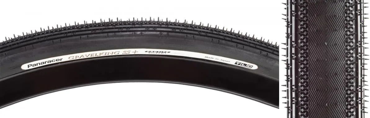 Panaracer Gravel King SS  700x45 Tubeless TPI 50 Bk/BRN