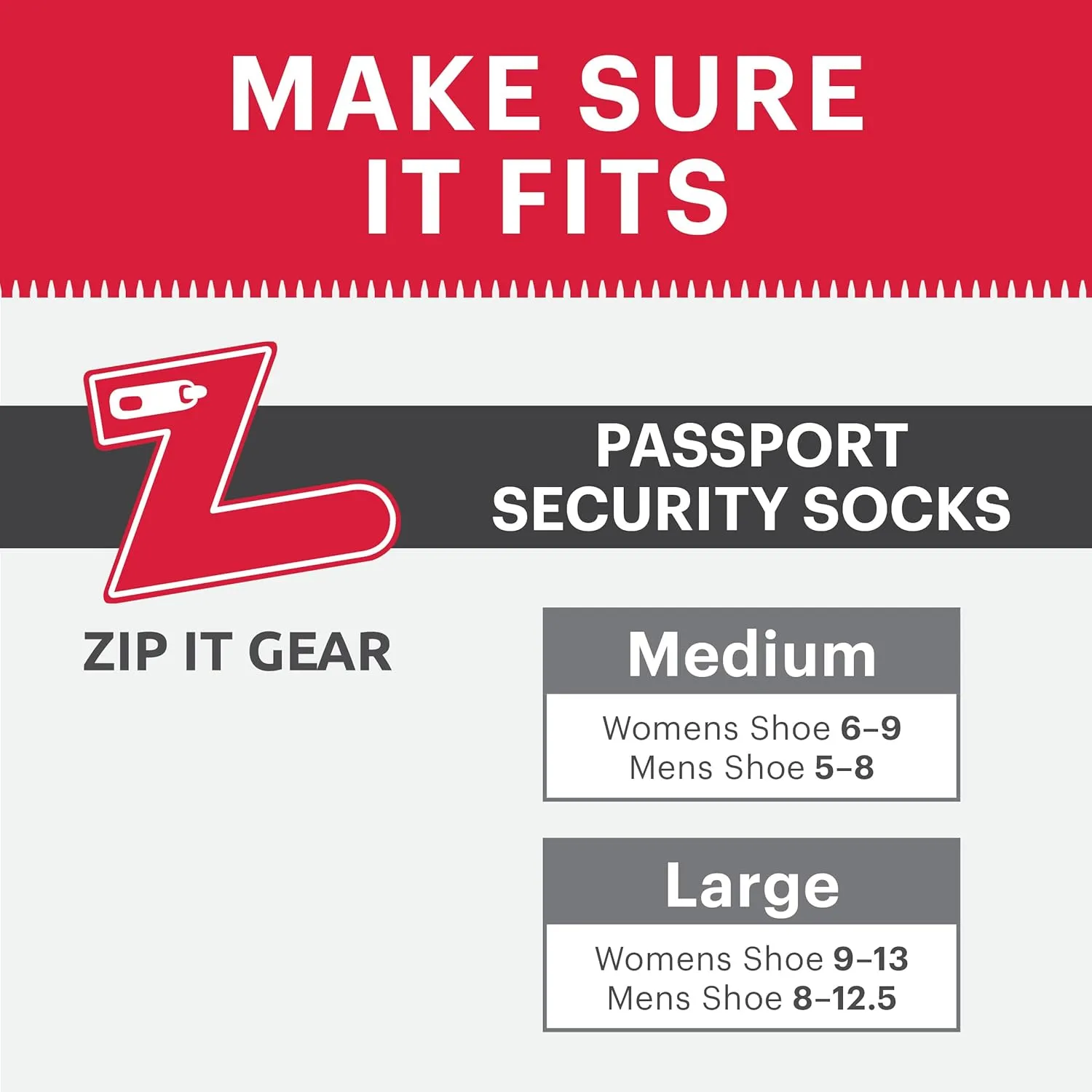 Passport Anti Pickpocket Socks w/Hidden Pocket - Anti Theft Travel Security OTC Knee High Socks for Men & Women