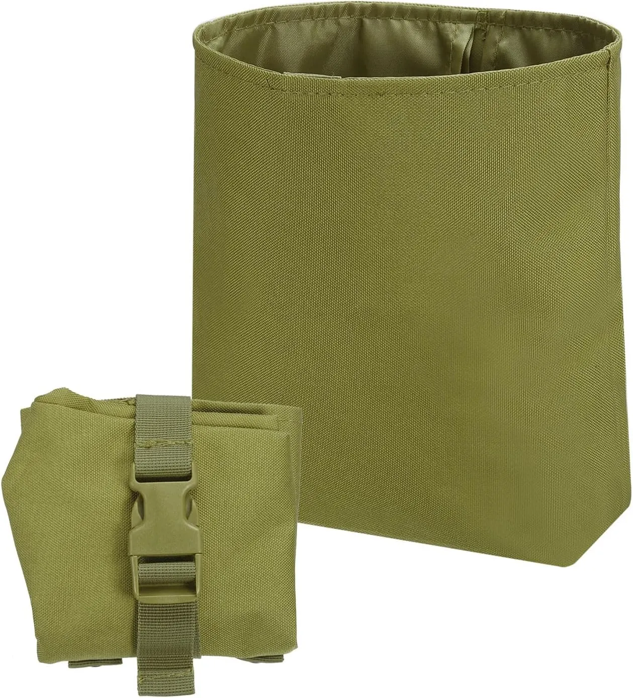 PATIKIL Dump Pouch, Folding Dump Waist Bag Roll-Up Drawstring Utility Tool Storage Pack Backpack Accessories Shooting Climbing Outdoor Sports Bag