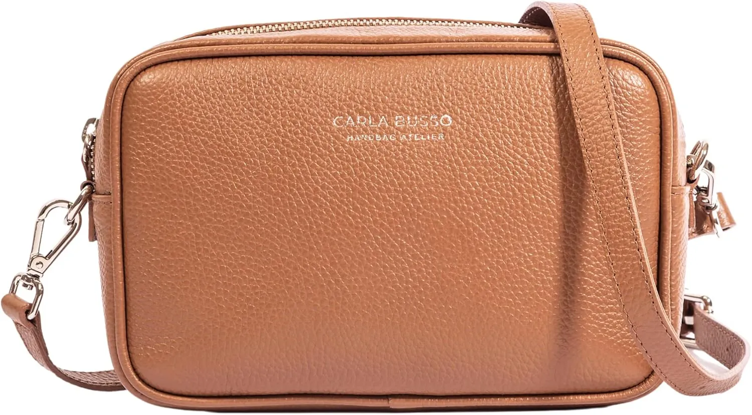 Paulette Three-in-One Crossbody Bag-Purse, Clutch, and Fanny Bag for Women with shoulder strap, belt, and handle.