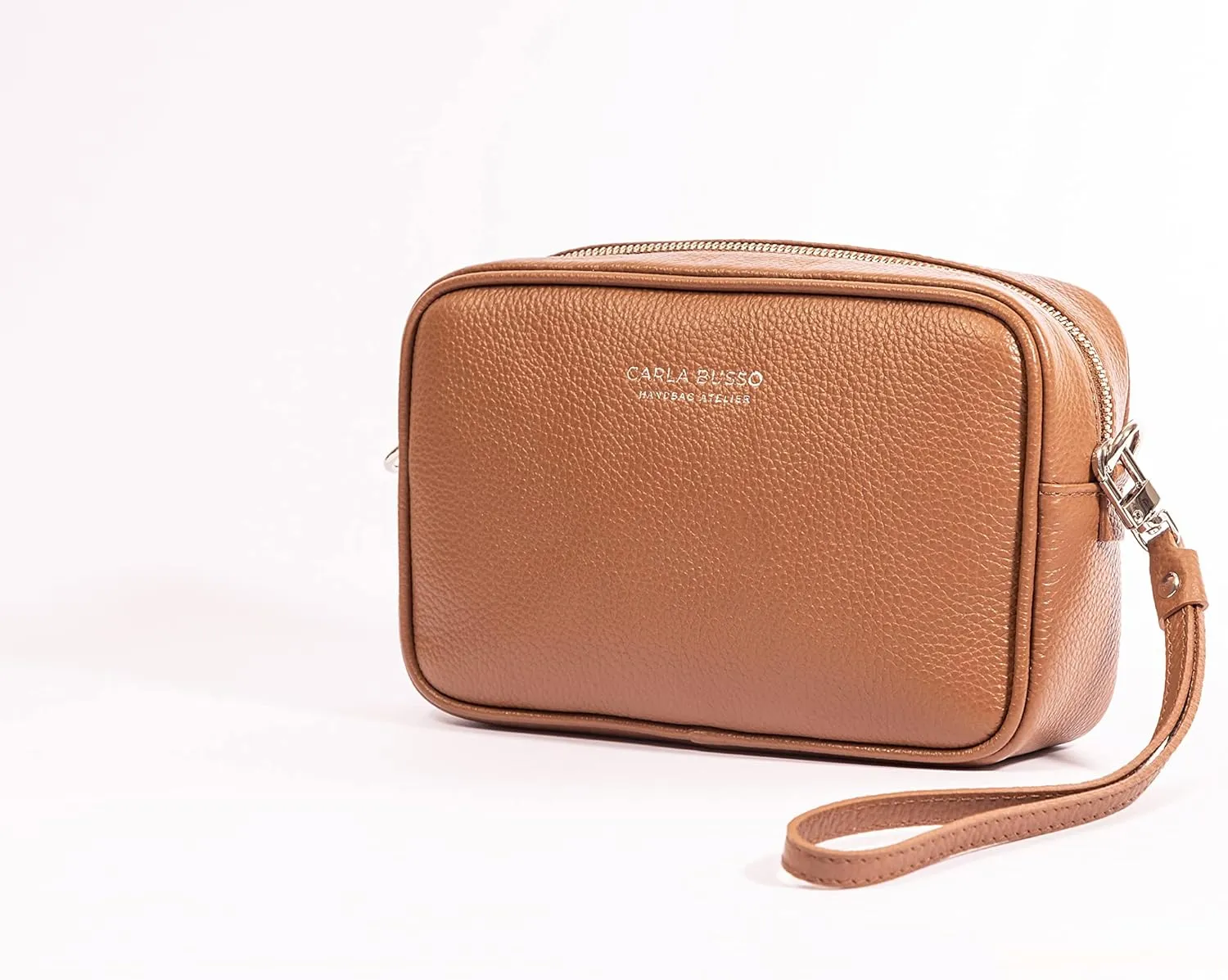 Paulette Three-in-One Crossbody Bag-Purse, Clutch, and Fanny Bag for Women with shoulder strap, belt, and handle.