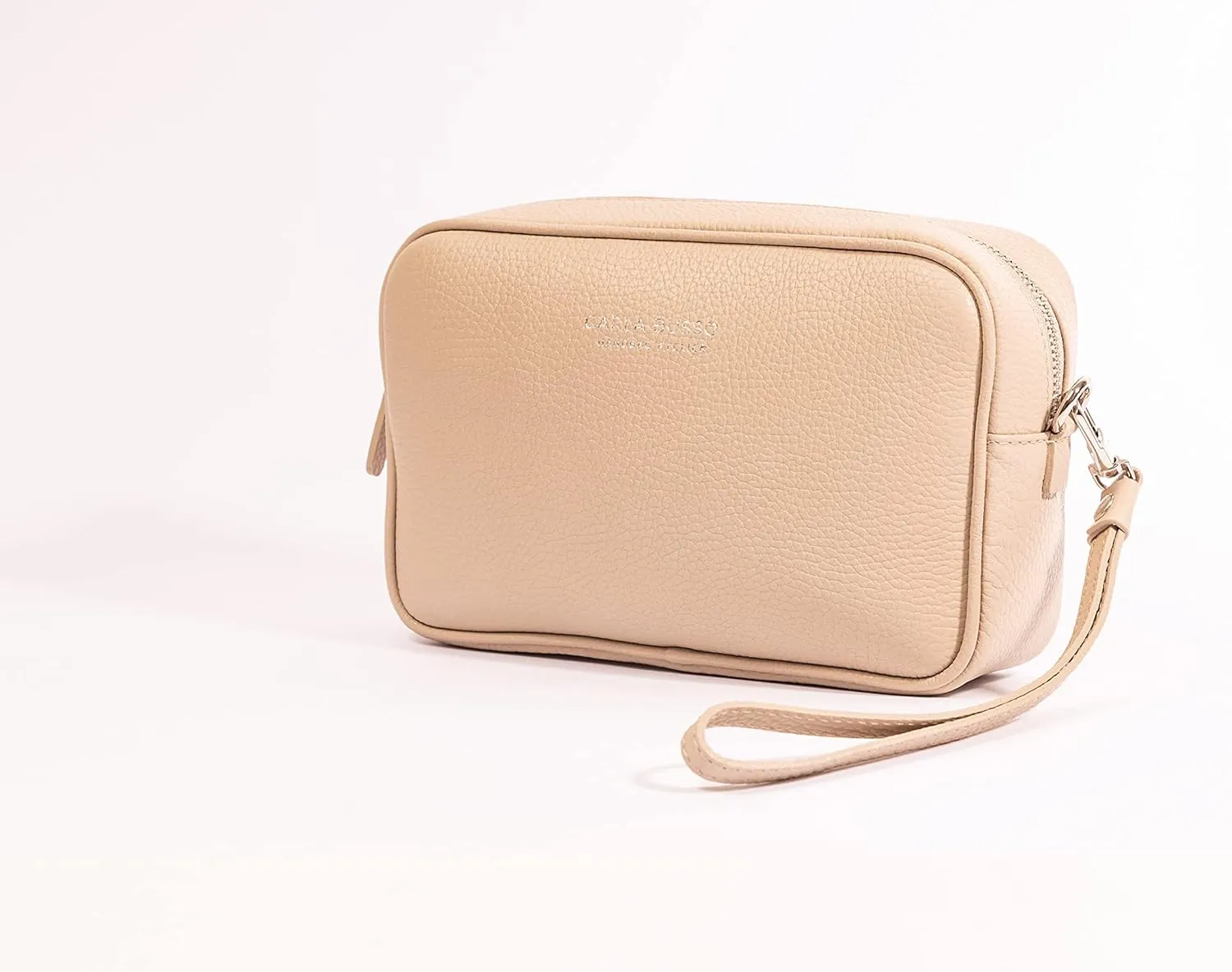 Paulette Three-in-One Crossbody Bag-Purse, Clutch, and Fanny Bag for Women with shoulder strap, belt, and handle.