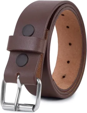 PBF Leather Gun Belt for Men - 1.5" Concealed Carry Belt - Heavy Duty & Durable