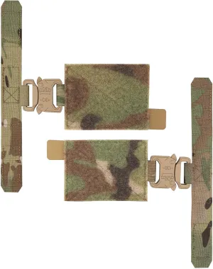 PETAC GEAR 2 PCS Tactical Cummerbund Adapters,Metal Buckle Kit Laser Cut Quick Release Set up with for FCPC FCSK V5 3AC Cummerbunds