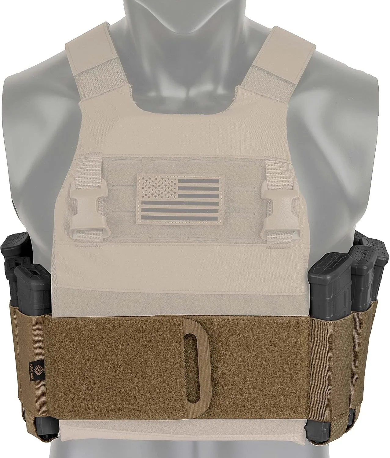 PETAC GEAR Elastic Cummerbund for Tactical Vest Stretch Cummerbund with 8 Pouches for FCPC LBT LBX