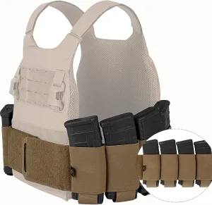 PETAC GEAR Elastic Cummerbund for Tactical Vest Stretch Cummerbund with 8 Pouches for FCPC LBT LBX
