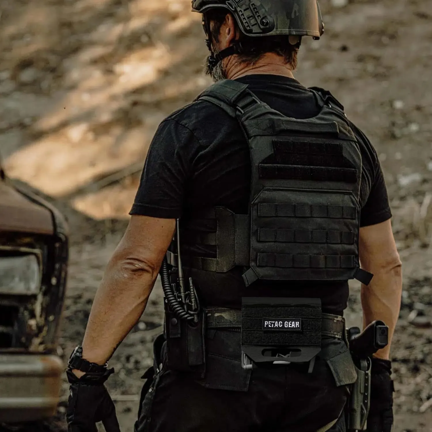PETAC GEAR Tactical Ifak Pouch,Molle First Aid Micro Trauma Kit Military，Belt Medical Survival Pouches.(Bag Only)
