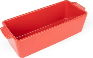 Peugeot - Appolia Loaf Pan - Ceramic Bread Baking Dish with Handles - Red, 10 x 4 x 3 inches