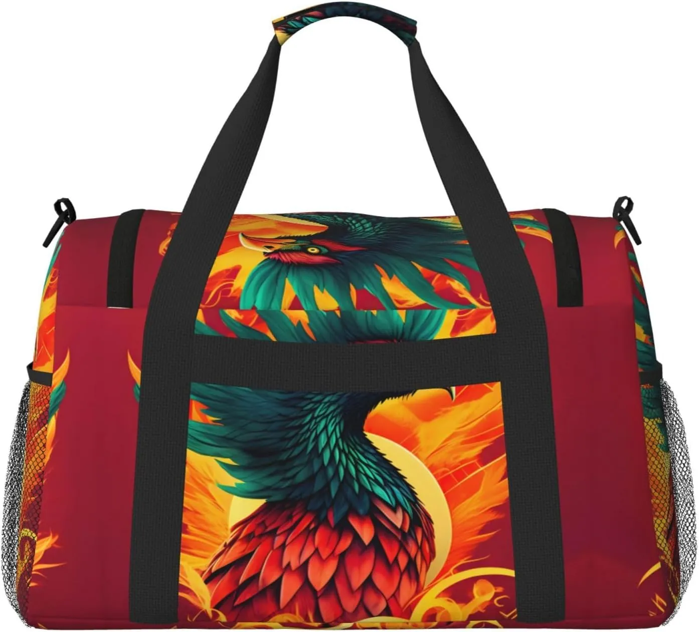 Phoenix Travel Duffel Bag With Zippers And Handles, Big Foldable Duffle Bag For Family Vacations