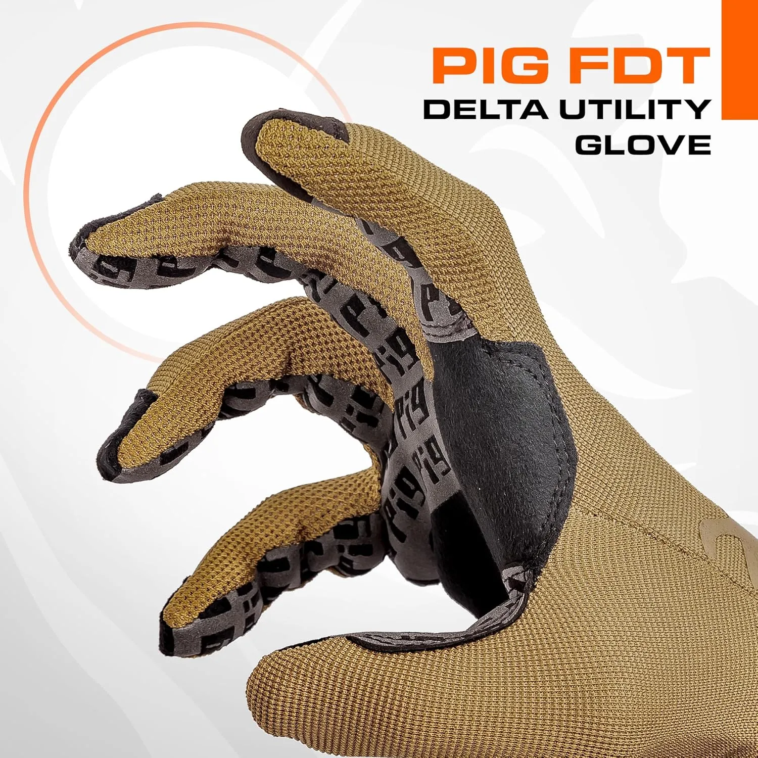 PIG Delta Utility Tactical Gloves, Touchscreen Compatible, High Dexterity, for Shooting, 1 Pair