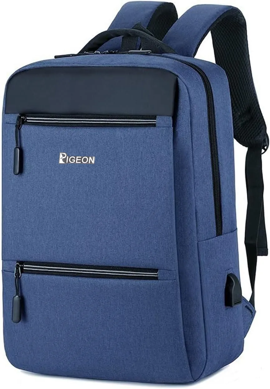 PIGEON Laptop Backpack for Business with Luggage strap on and USB port