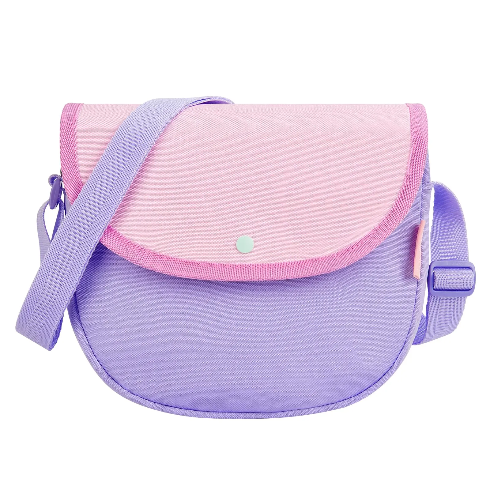 Pink & Purple Saddle Corssbody Purse