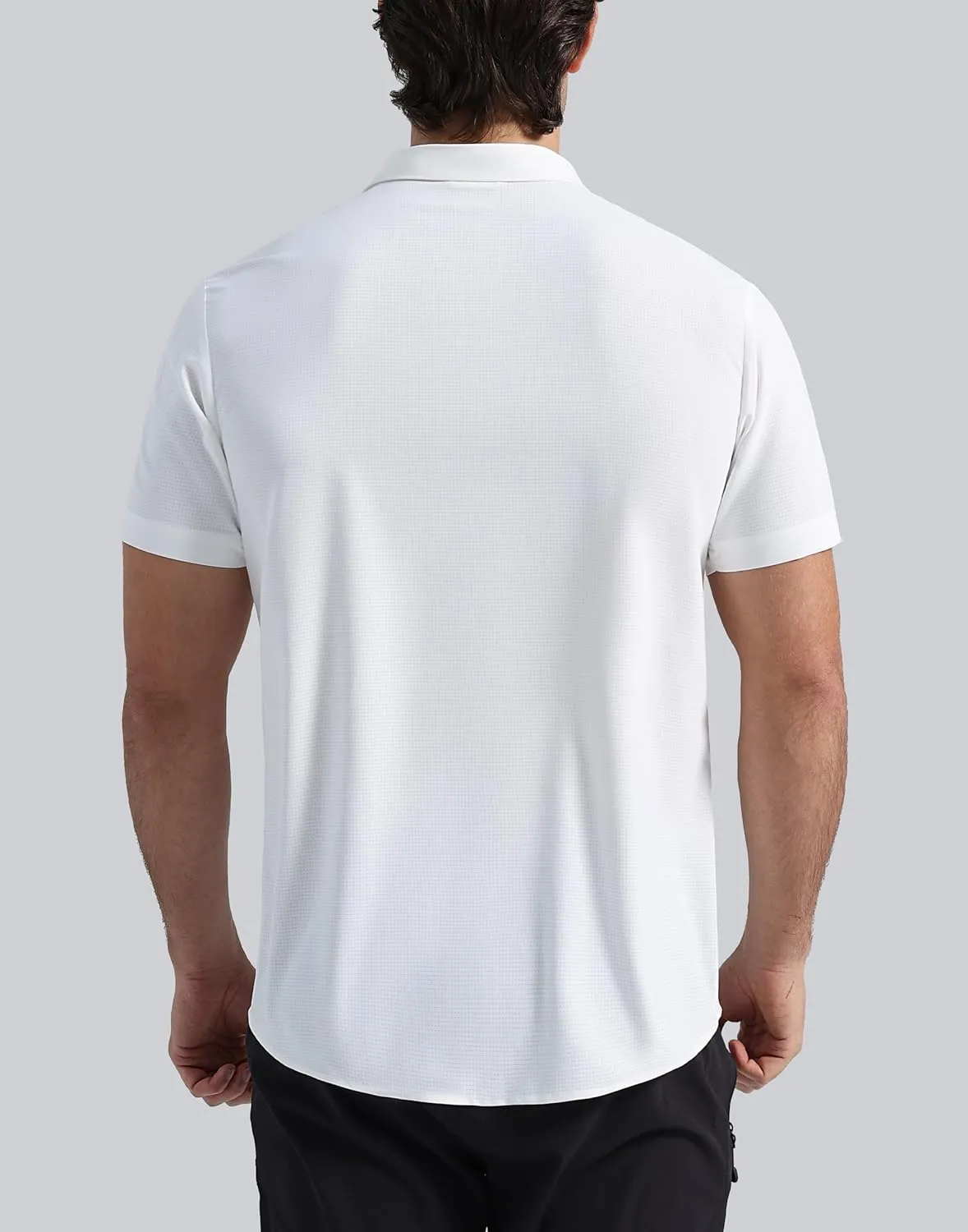Pioneer Camp Men Fishing Shirts with Zipper Pocket UPF 50  Lightweight Casual Short Sleeve Button Down Shirts for Men Hiking