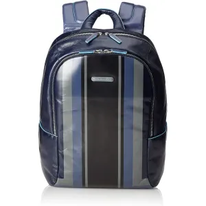 Piquadro Square 13" Laptop Backpack Blue Graphic Blue Graphicsize Small