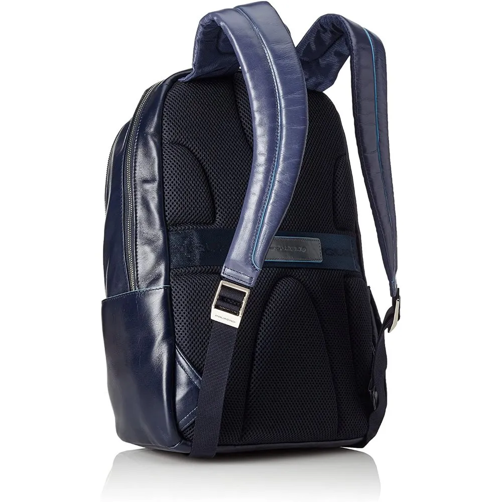 Piquadro Square 13" Laptop Backpack Blue Graphic Blue Graphicsize Small