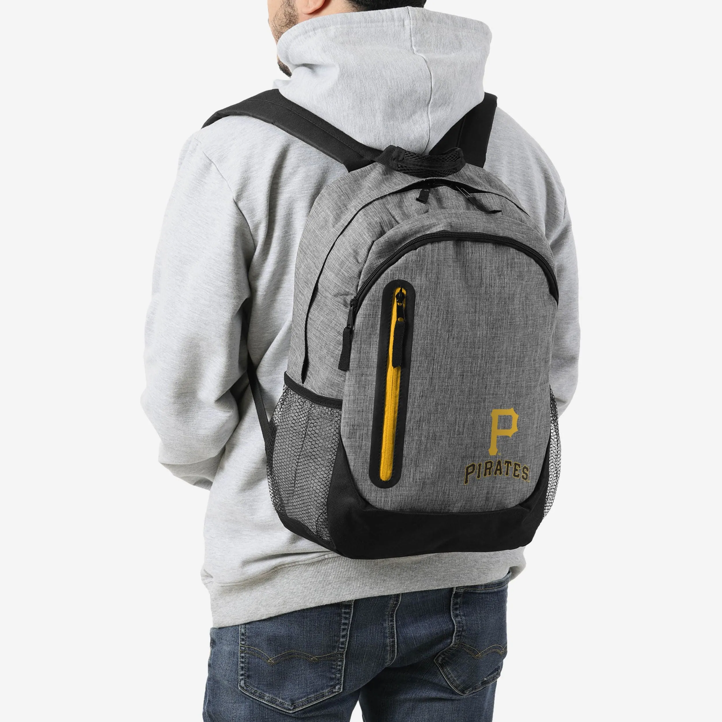 Pittsburgh Pirates Heather Grey Bold Color Backpack