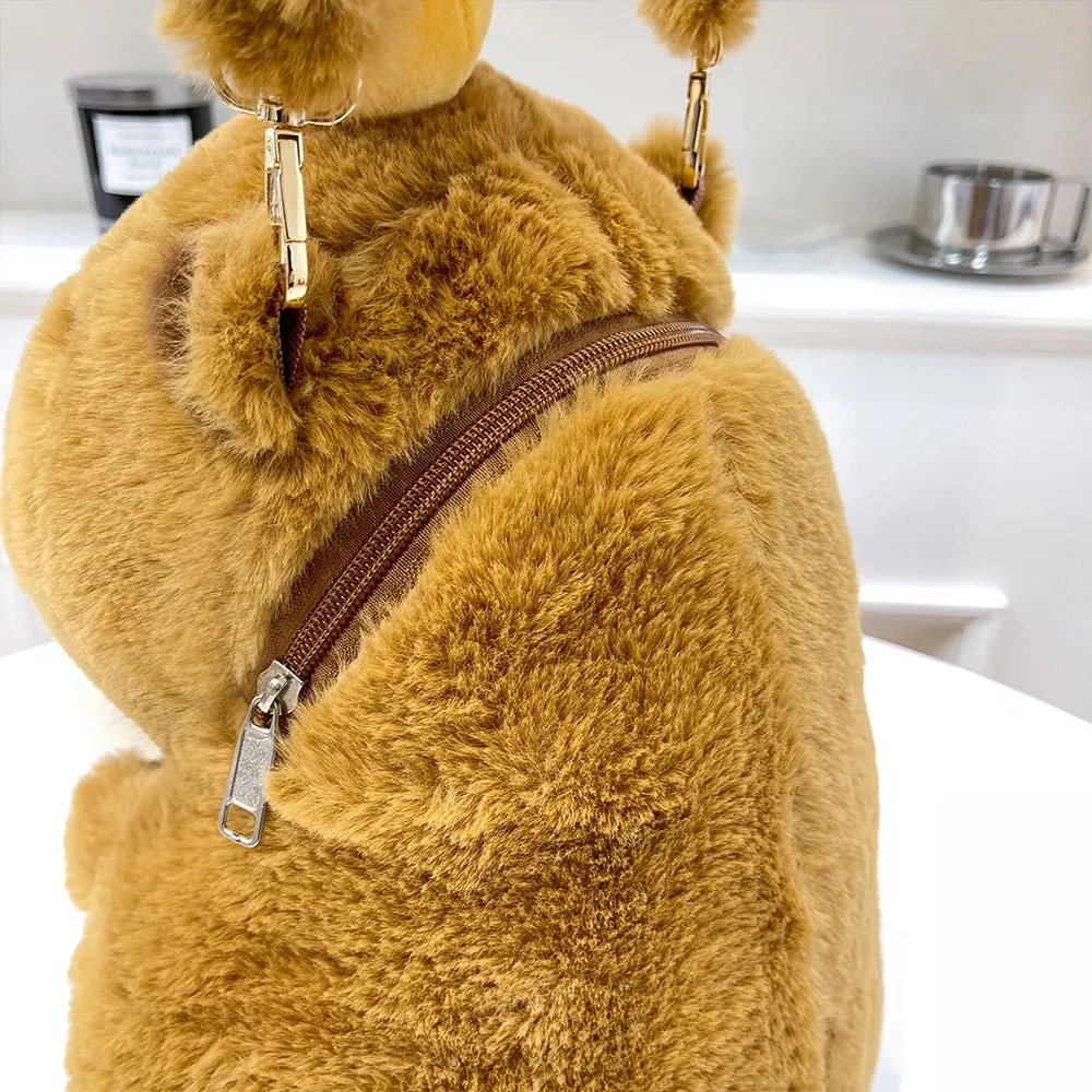 Plushie Doll Fur Capybara Backpack