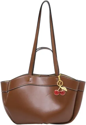 Pocadri Tote Bag for Women Magnetic Buckle Shoulder Handbag Vegan Leather Purses for Work College Dating