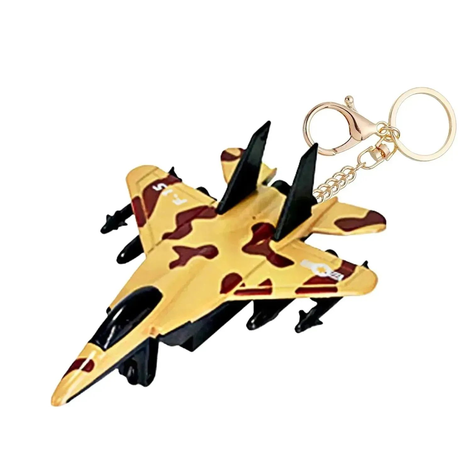 Pocket Military Plane Push & Go Keychain