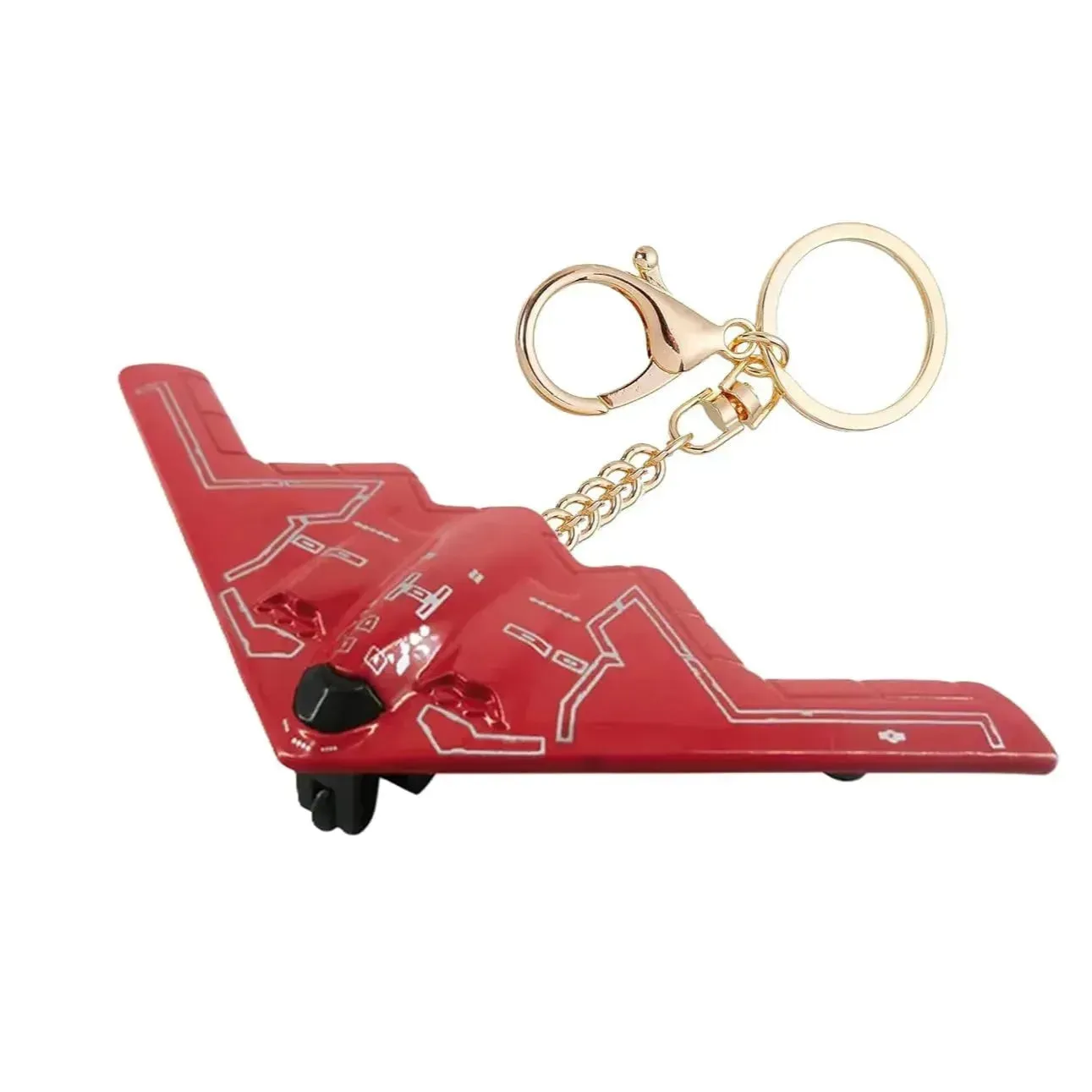 Pocket Military Plane Push & Go Keychain