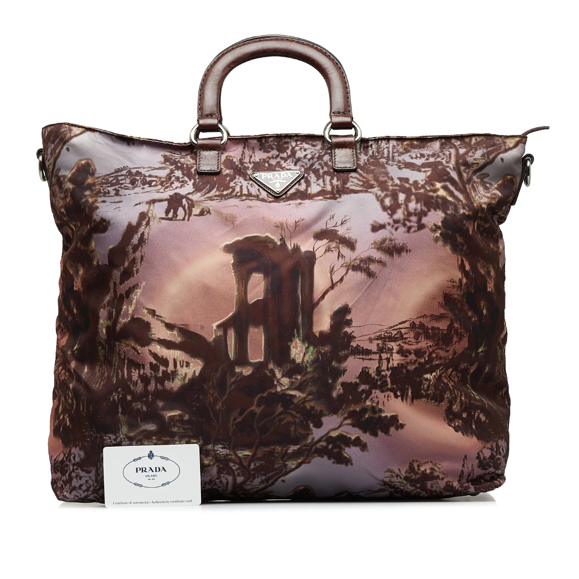 Prada Tessuto Stampato Satchel