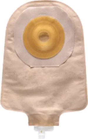 Premier One-Piece Urostomy Pouch, Pre-Cut Stoma Opening 7/8" (22mm), Beige 9" (23cm) - Box of 5