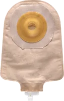 Premier One-Piece Urostomy Pouch, Pre-Cut Stoma Opening 7/8" (22mm), Beige 9" (23cm) - Box of 5