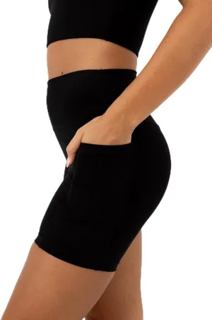 Premium 6" Bike Shorts - Black XL