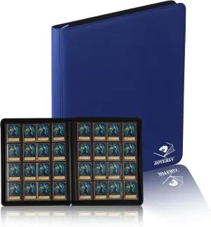 Premium Trading Card Binder for PKM TCG MTG Cards,Holds 1000  Cards,16 -Pocket Ringless Side Loading Binder with Zipper Trading Card Album Folder for TCG - Blue