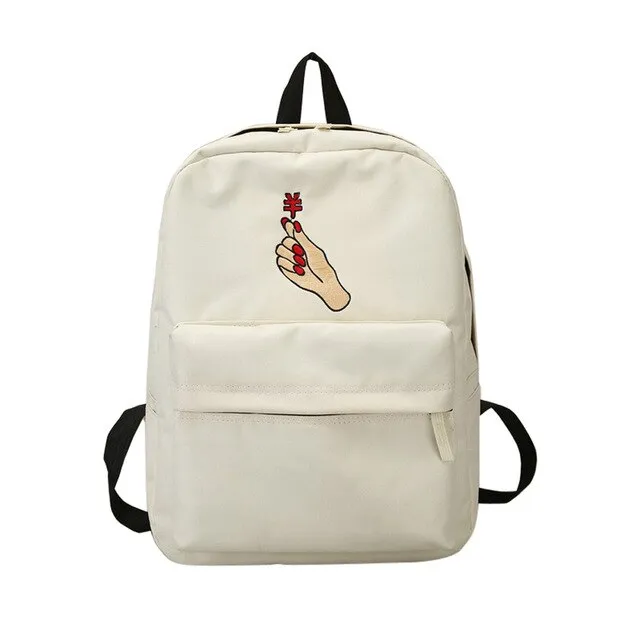 Printed Canvas Backpack For Woman (Various Colors)