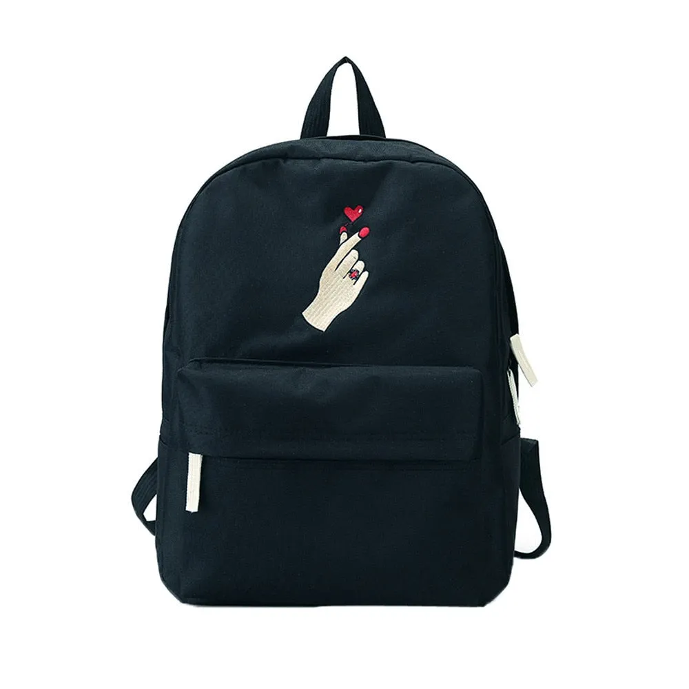 Printed Canvas Backpack For Woman (Various Colors)