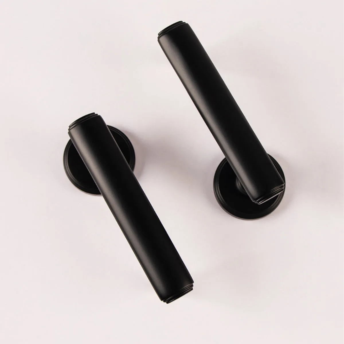 Privacy Door Handles – Stylish, Secure Brushed Brass Lockable Door Handle Black