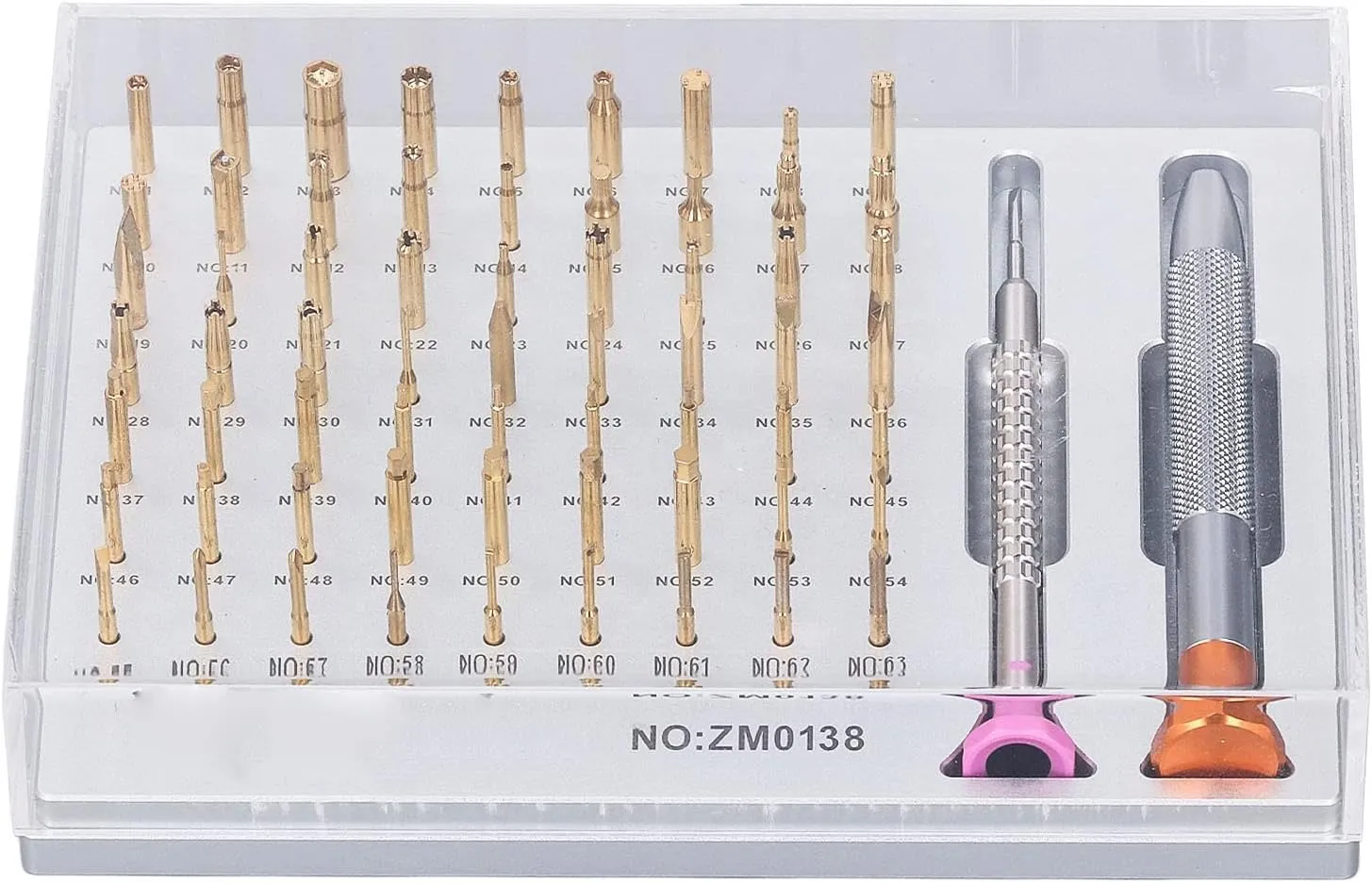 Professional Watch Screwdriver Set Kit, Movement Removing Tool with Non Slip Handles, 63 Alloy Steel Bit Heads, Applicable to Most Watch, Richard Mille, Audemar