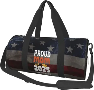 Proud Mom Class Of 2025 Graduate Duffel Bag Gym Bag Travel Sports Tote Large Foldable Beach Swim Yoga4