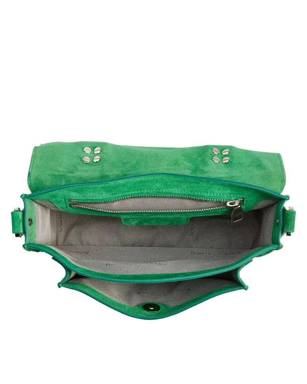 PS1 Tiny Bag in Bottle Green Suede