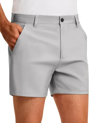 PULI Golf Shorts Men 5 Inch Inseam Relaxed Fit Stretch Dress Lightweight Casual Travel Quick Dry Summer Shorts
