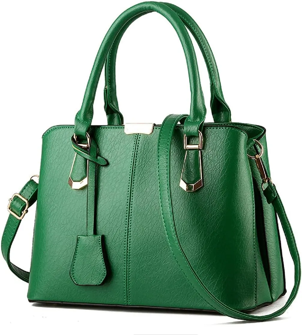 Purses and Handbags for Women Fashion Ladies PU Leather Top Handle Satchel Shoulder Tote Bags Light