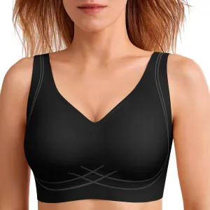 Push Up Bra for Women Wireless Bralettes No Underwire Seamless Tshirt Bras