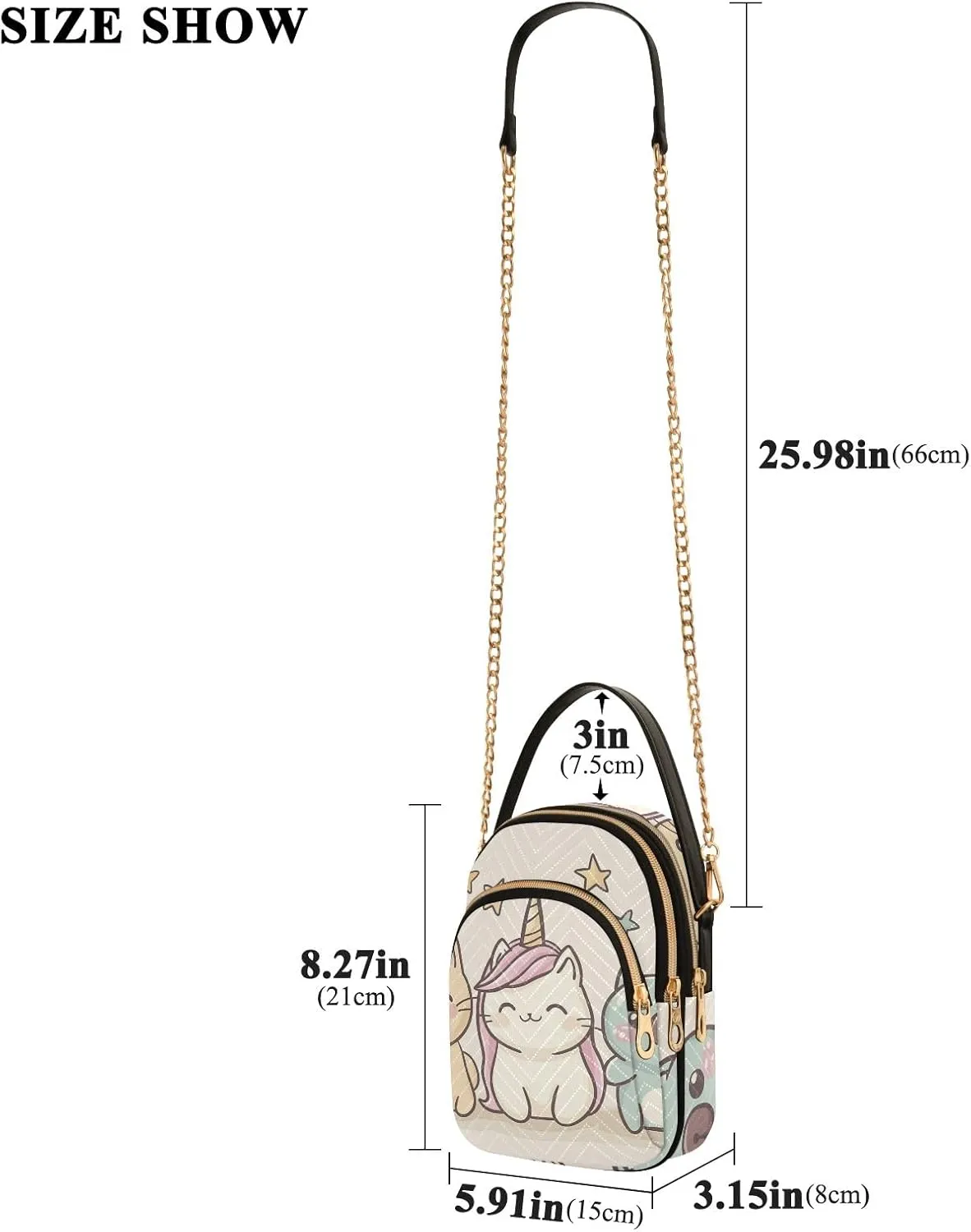 Quilted Crossbody Bags for Women Chain Bags with Leather Handle