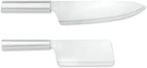 Rada 2 -Piece French Chef's Knife & Chef's Dicer Bundle, Silver Handles