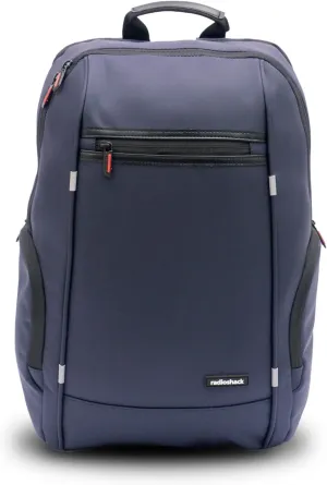 RadioShack Blue 15.6" Laptop Backpack, Men's and Women's Backpack with Secure Laptop Compartment Provides Easy Organization and Transportation for Laptops up to 15.6", Tablets, and More