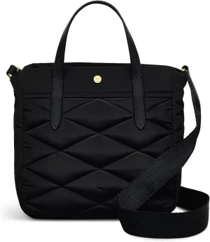RADLEY London Haymarket Lane Responsible Women's Small Recycled Fabric Ziptop Satchel Bag, Black