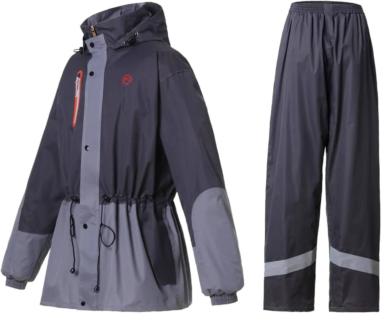 Rain Suit for Women, Waterproof Rain Jacket & Trouser with Reflective Srtip, Rain Gear for All-Sport Anti-storm