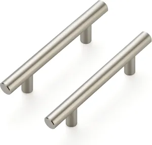Ravinte 25 Pack 5'' Cabinet Pulls Brushed Nickel Stainless Steel Kitchen Drawer Pulls Cabinet Handles 3" Hole Center
