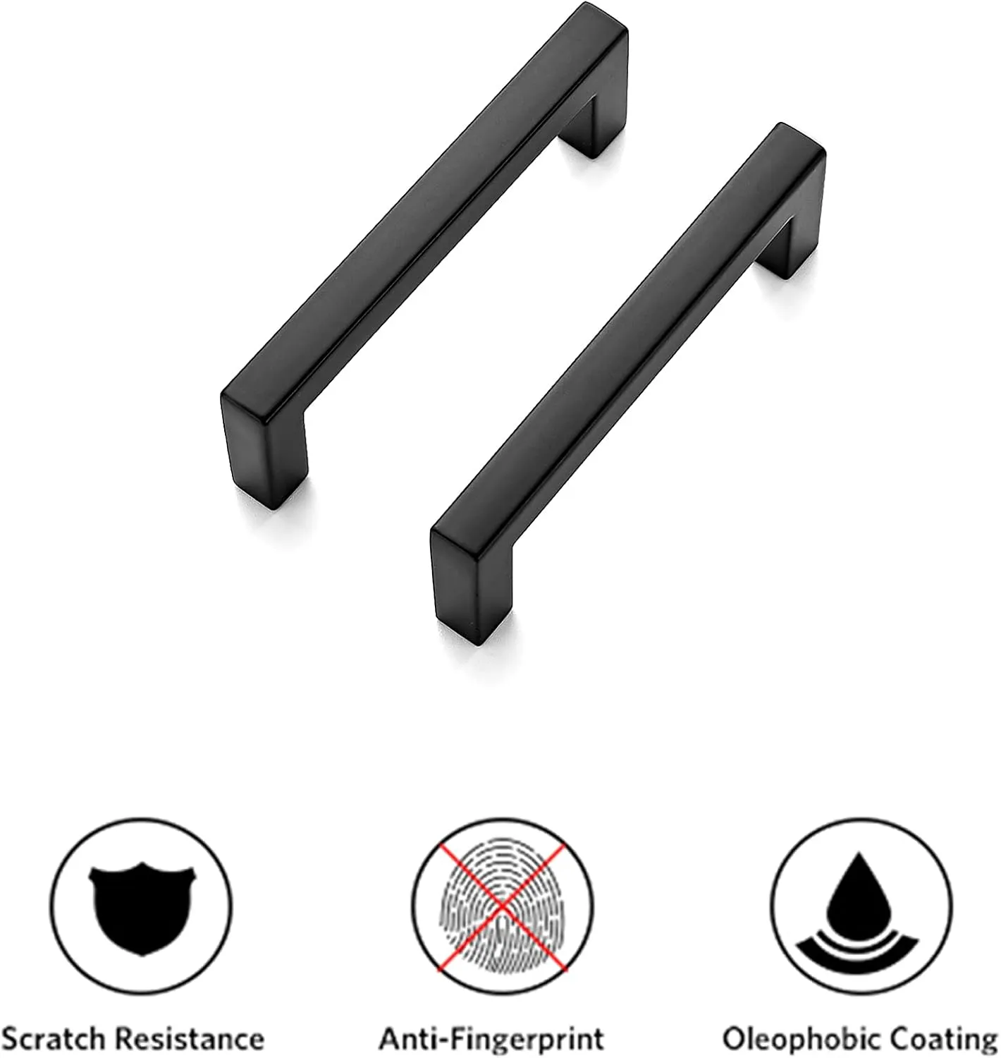 Ravinte 40 Pack Solid 3 Inch Center to Center Slim Square Bar Drawer Handles Kitchen Cabinet Handles Black Drawer Pulls Kitchen Cabinet Hardware Kitchen Handles Matte Black Cabinet Pulls