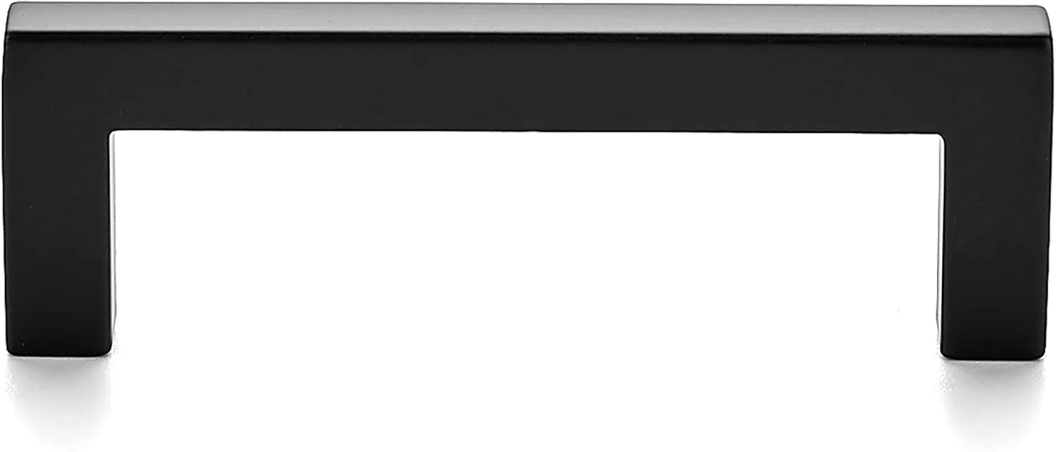 Ravinte 40 Pack Solid 3 Inch Center to Center Slim Square Bar Drawer Handles Kitchen Cabinet Handles Black Drawer Pulls Kitchen Cabinet Hardware Kitchen Handles Matte Black Cabinet Pulls